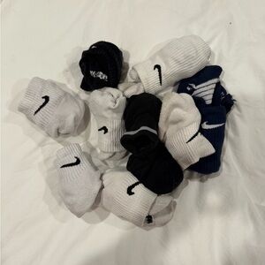 Nike Men's Athletic Socks - Black, White, and Navy